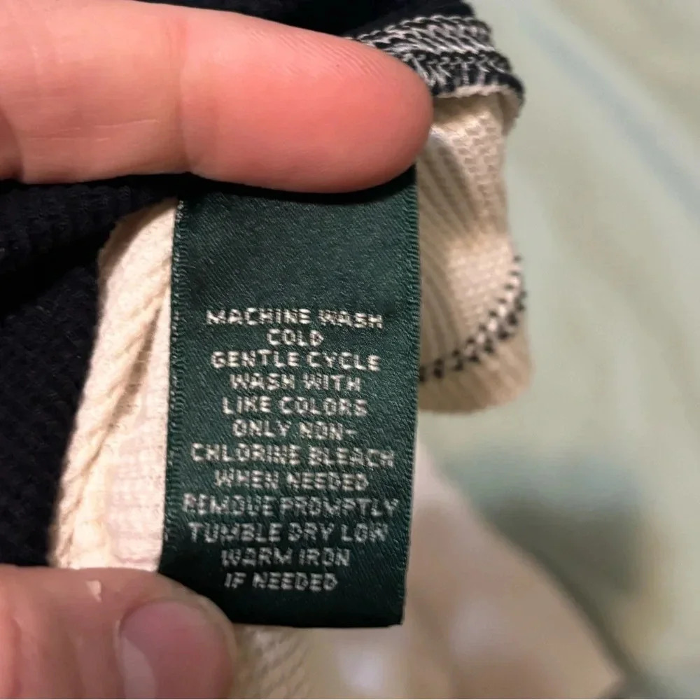 Ralph Lauren Sport Cream Quarter Zip. Made from thermal waffle material. Size PL - Picture 11 of 11